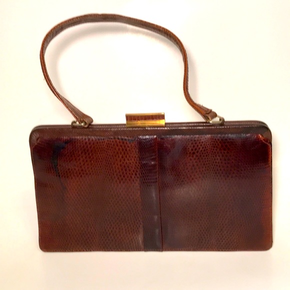 Mappin & Webb Handbags - 1960s Mappin & Webb Lizard Clutch
